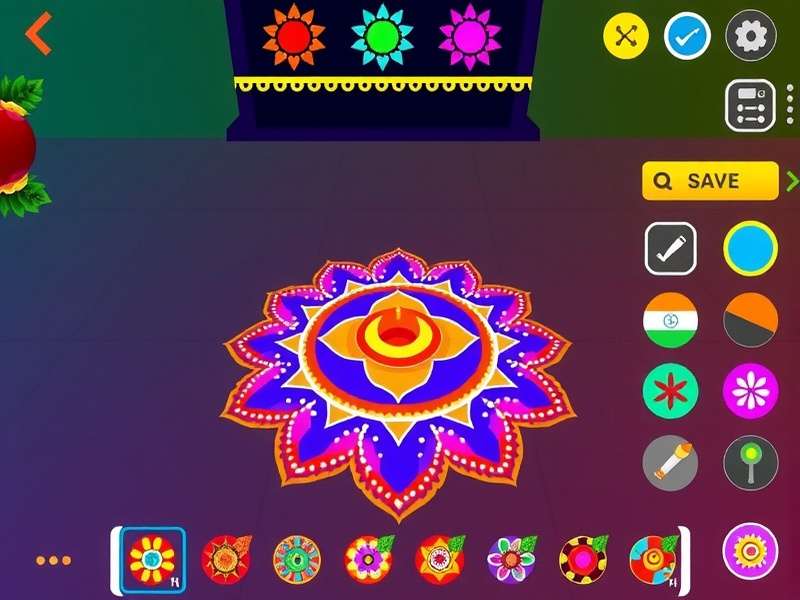 Modern Magic Rangoli download statistics and user demographics in India